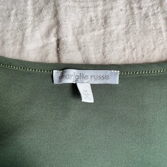 Charlotte Russe green crop top - Picture 4 of 4